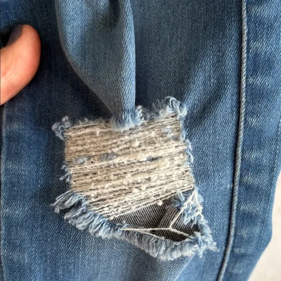 FITJEANS Blue Distressed Jeans Size M - Picture 7 of 9